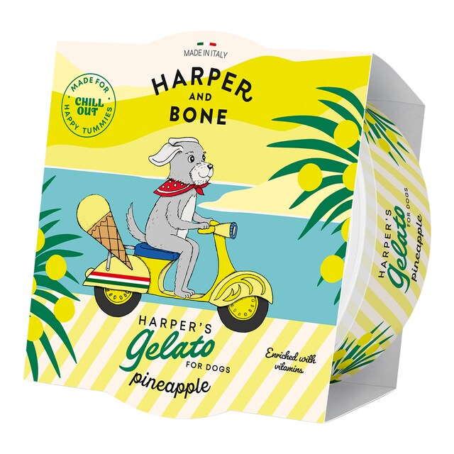 Snack helado para perros sabor piña Harper&Bone 40 g