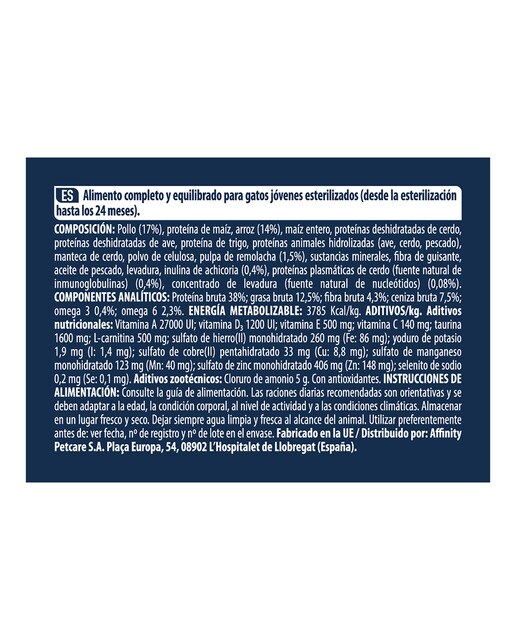 Pienso para gatos jóvenes esterilizados Advance Sterilized junior pollo y arroz 1,5 kg 3