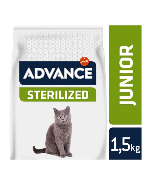 Pienso para gatos jóvenes esterilizados Advance Sterilized junior pollo y arroz 1,5 kg 4