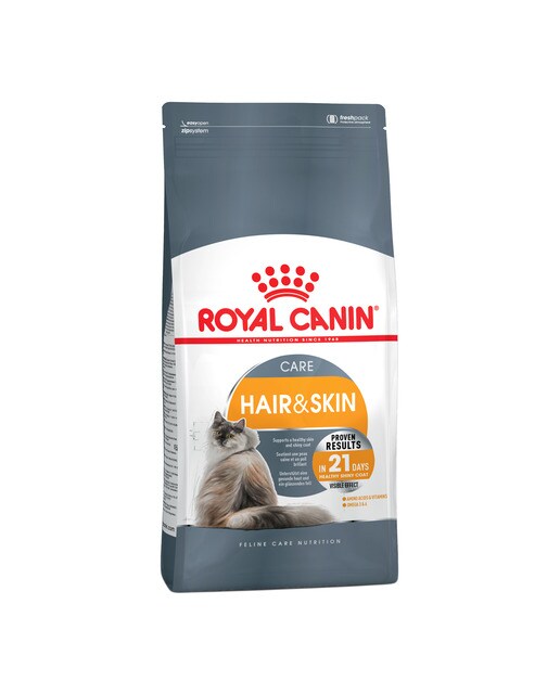 Royal Canin - Pienso para gatos adultos Royal Canin Hair & Skin 2 kg.