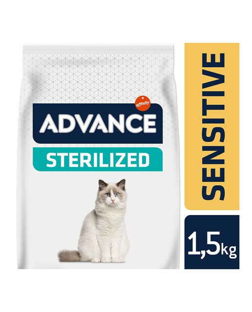 Pienso para gatos adultos Advance Sterilized Sensitive salmón y cebada 5