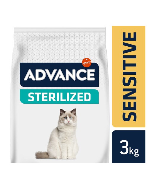 Imagen 5 de Pienso para gatos adultos Advance Sterilized Sensitive salmón y cebada