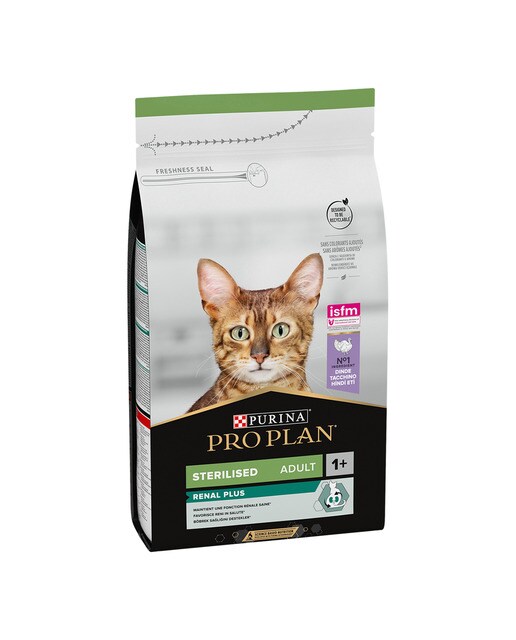Purina Pro Plan - Pienso para gatos esterilizados Purina Pro Plan Renal Plus pavo