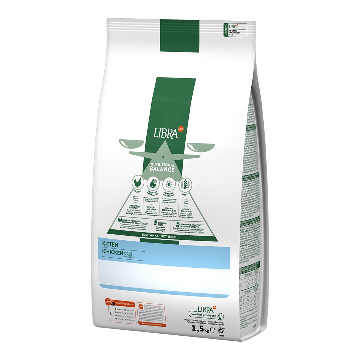 Pienso para gatitos Libra pollo y arroz 1,5 kg 2