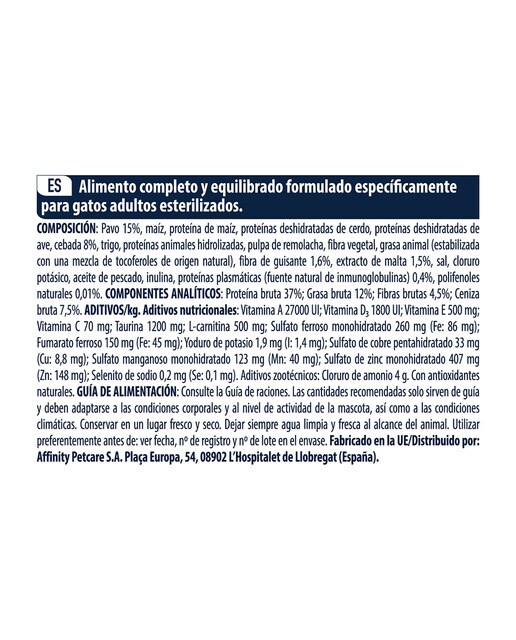 Pienso para gatos esterilizados Advance Sterilized Hairball pavo 6