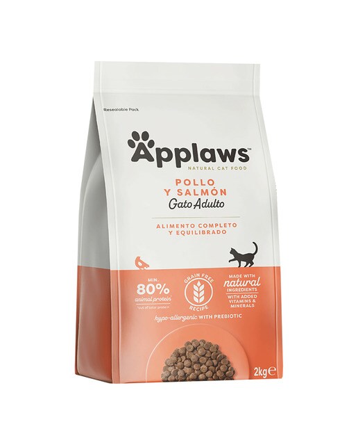Imagen 0 de Pienso para gatos adultos Applaws pollo y salmón 2 kg