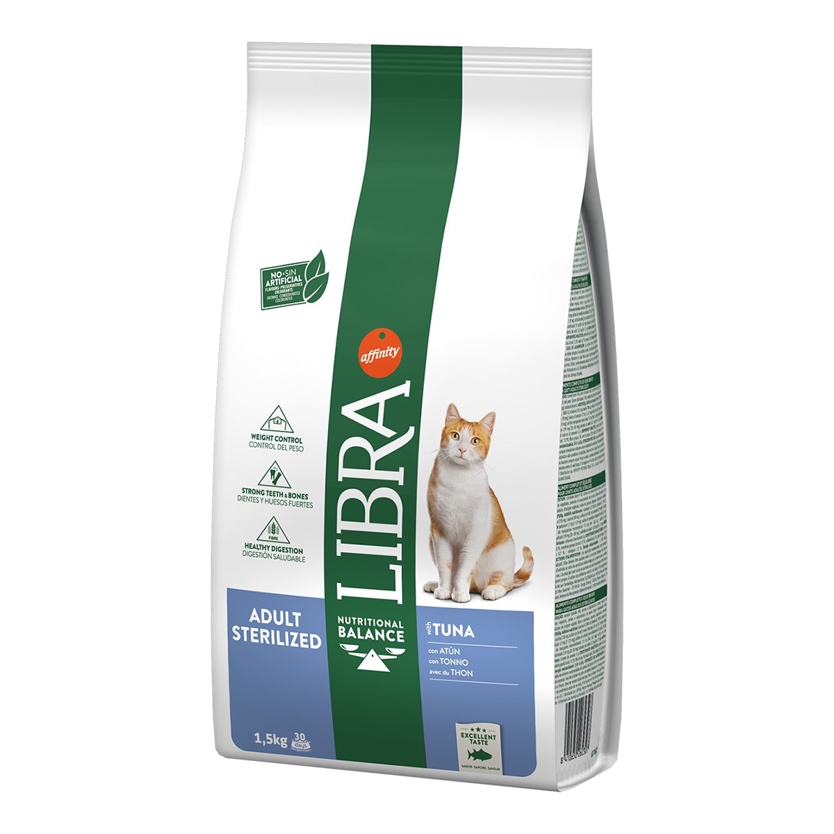Libra - Pienso para gatos adultos esterilizados Libra atún.