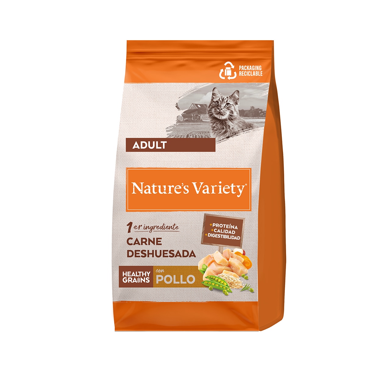 Nature’s Variety – Pienso para gatos adultos Nature’s Variety Healthy grains pollo. 1,25 Kg