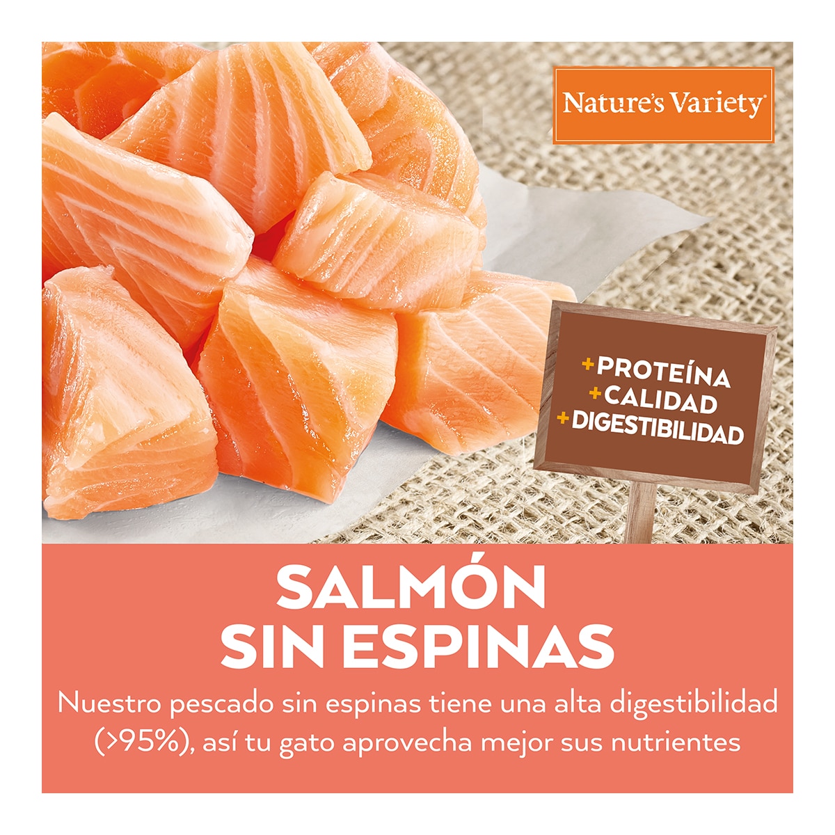 Pienso para gatos adultos Nature's Variety Healthy Grains Sterilized salmón 3