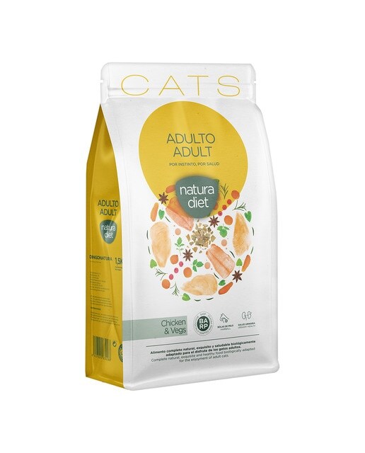 Pienso para gatos adultos Natura Diet pollo 1,5 kg