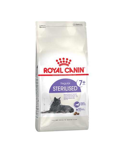 Royal Canin - Pienso para gatos adultos y sénior Royal Canin Sterilised 7+