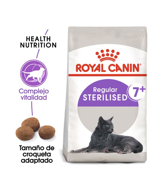 Pienso para gatos adultos y sénior Royal Canin Sterilised 7+ 2