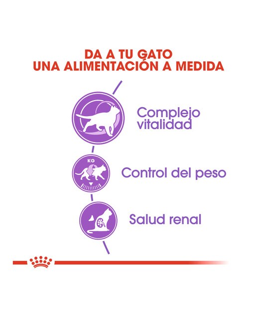 Pienso para gatos adultos y sénior Royal Canin Sterilised 7+ 3