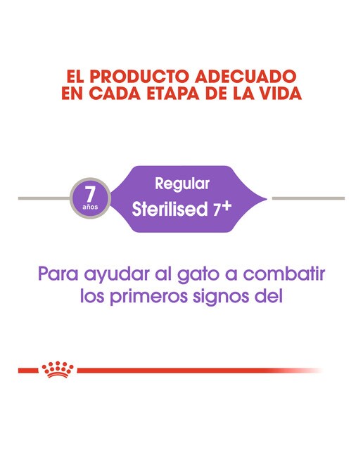 Pienso para gatos adultos y sénior Royal Canin Sterilised 7+ 5