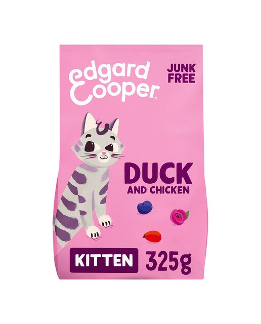 Edgard & Cooper - Pienso para gatitos Edgard & Cooper pato y pollo sin cereales 325 g