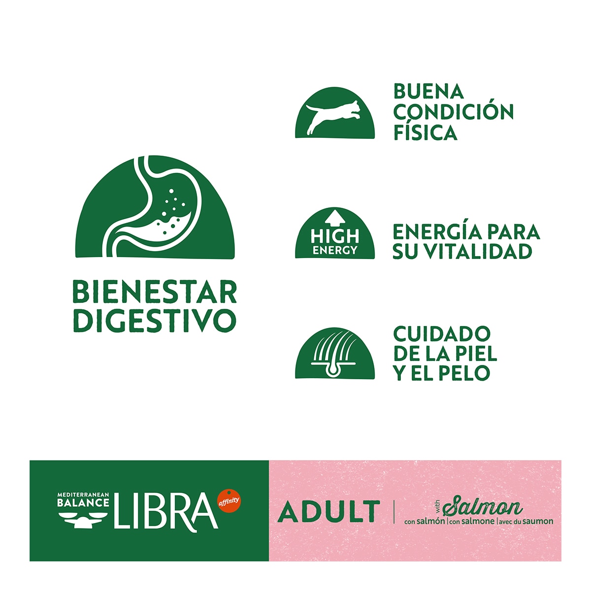Pienso para gatos adultos Libra salmón y arroz 4
