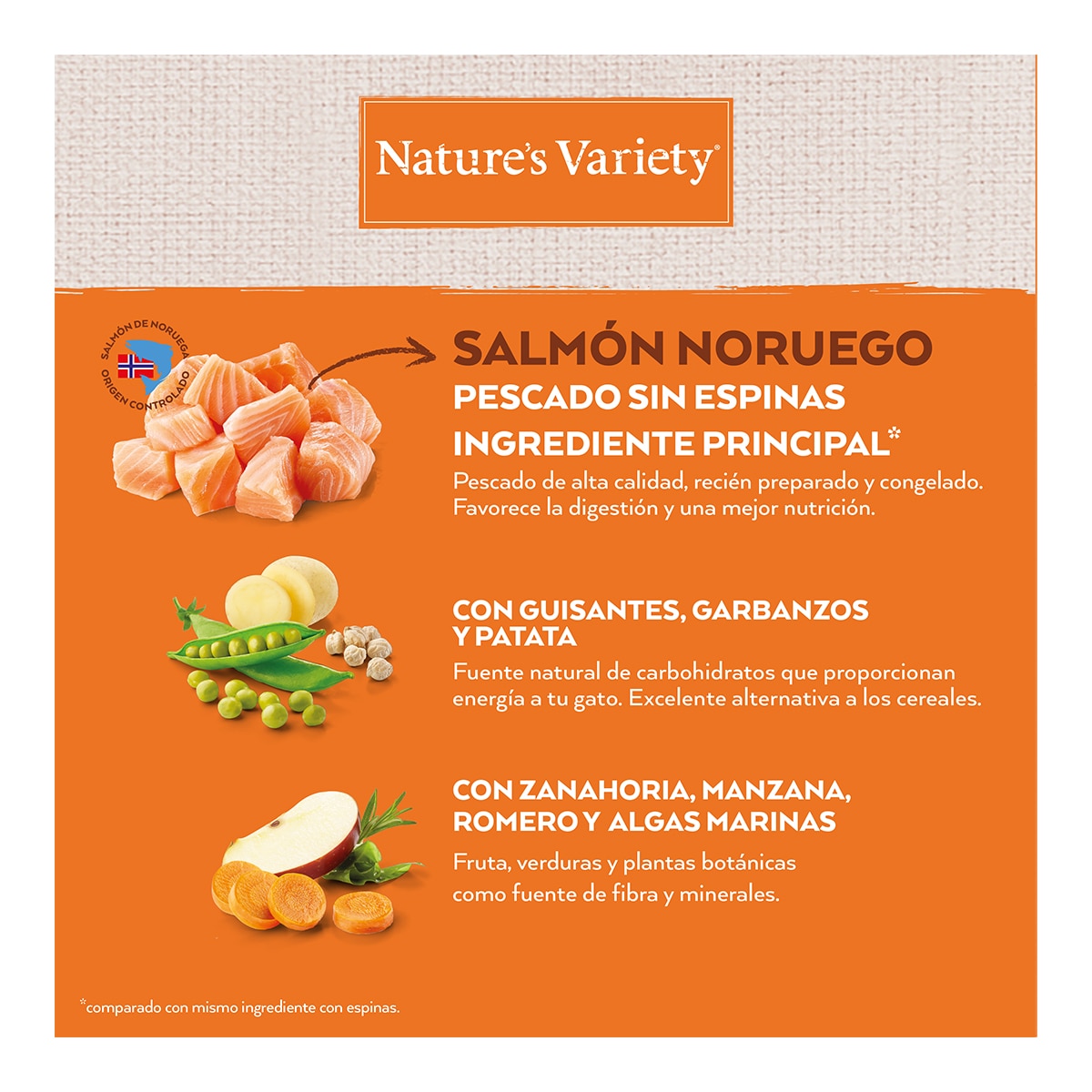 Pienso para gatos adultos Nature's Variety no grain salmón 7 kg 5