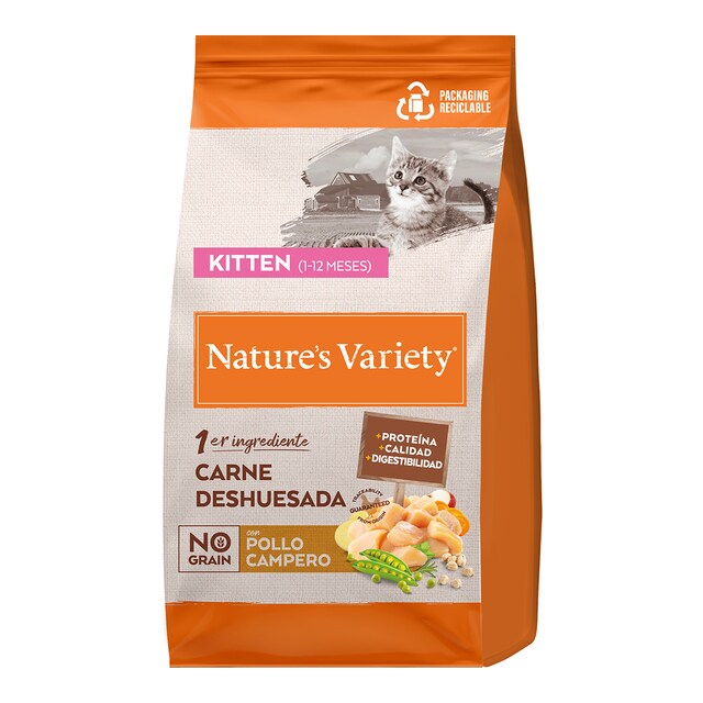 Pienso para gatitos Nature's Variety No Grain pollo