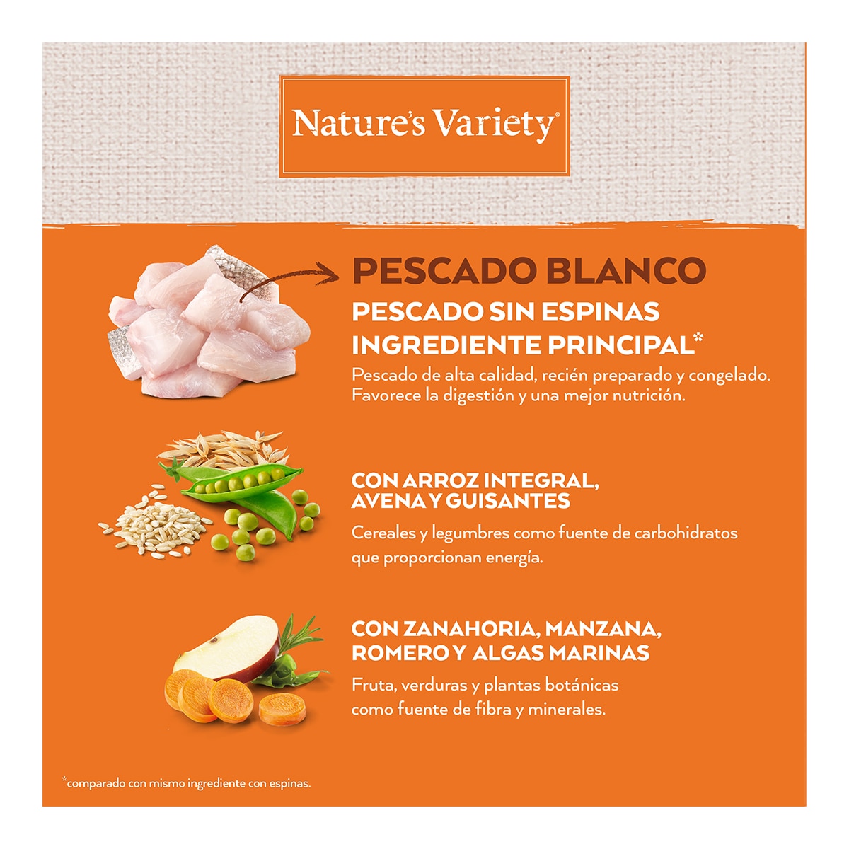 Pienso para gatos adultos esterilizados Nature's Variety Healthy Grains pescado blanco 3 kg 4