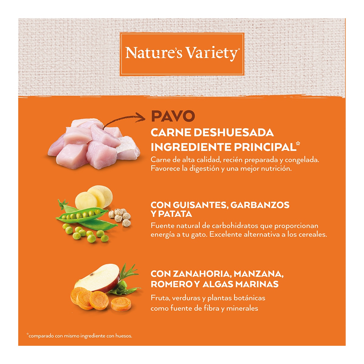Pienso para gatos adultos esterilizados Nature's Variety No grain pavo 4