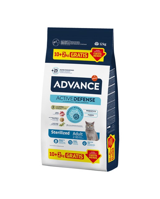Advance - Pienso para gatos adultos esterilizados Advance Sterilized pavo y cebada
