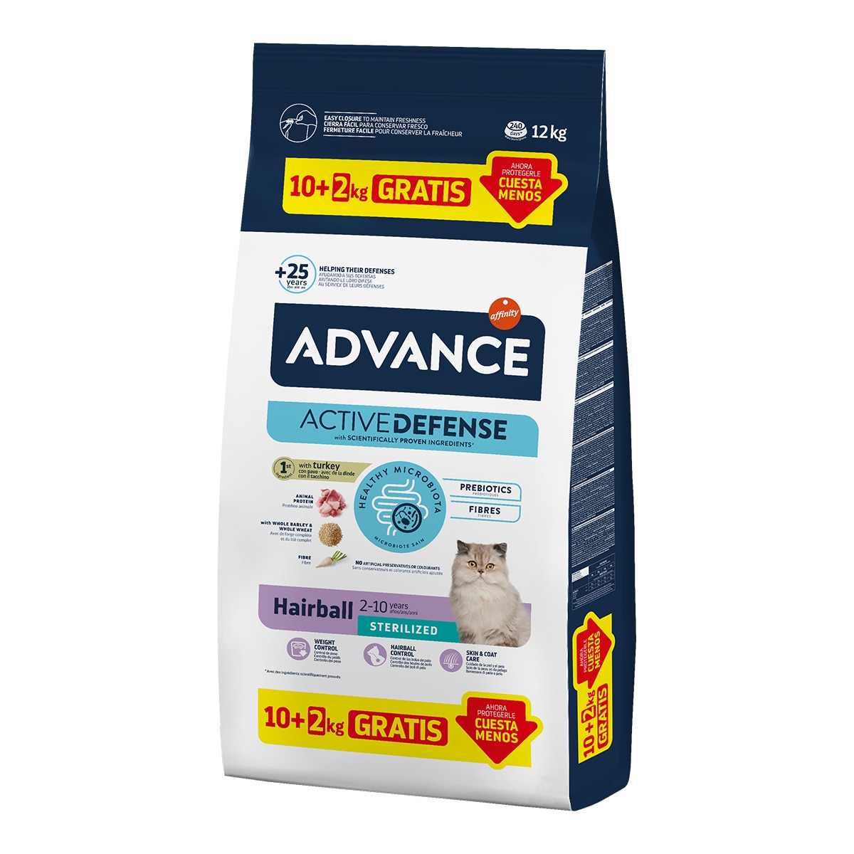 Advance - Pienso para gatos esterilizados Advance Sterilized Hairball pavo