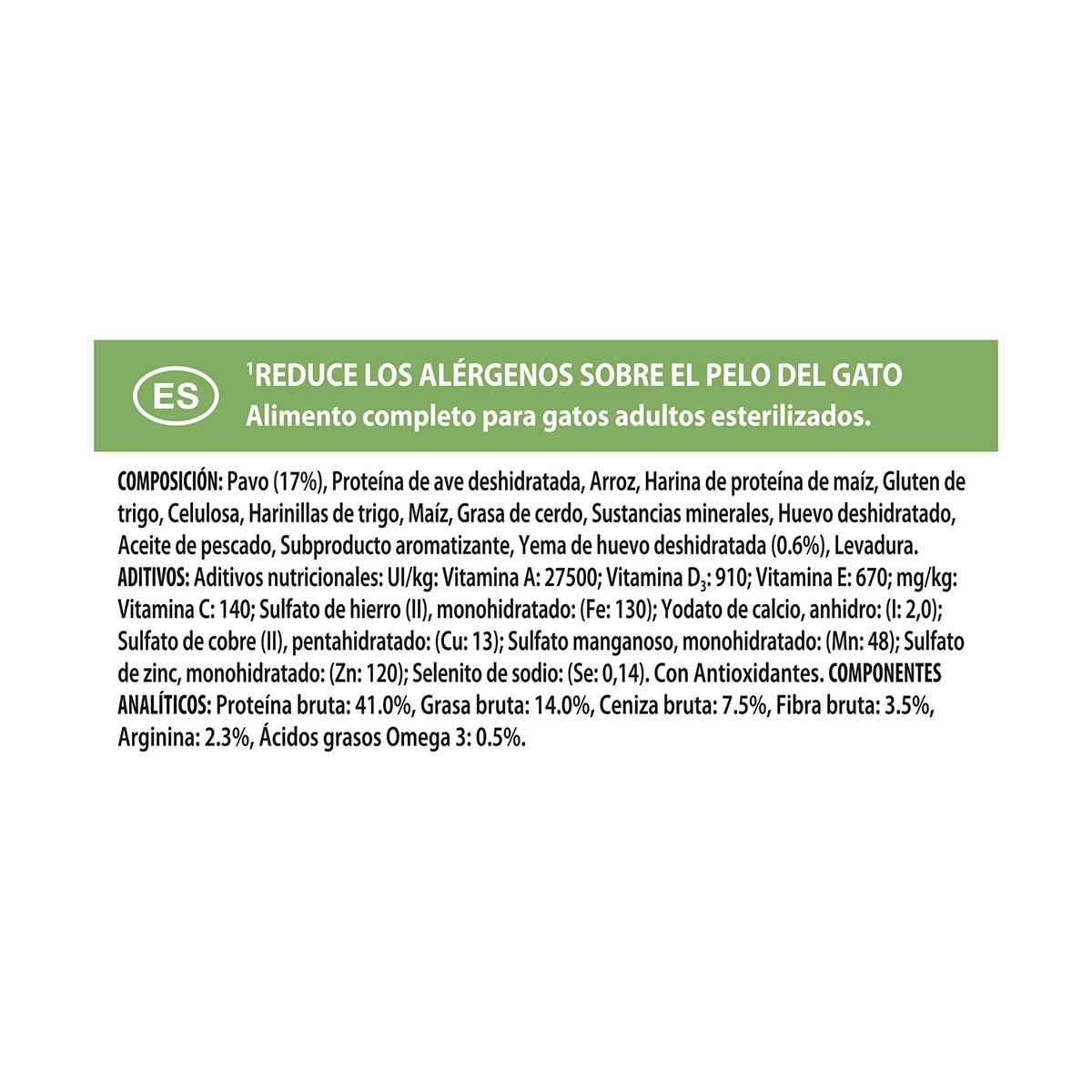 Imagen 5 de Pienso para gatos adultos esterilizados Purina Pro Plan Liveclear pavo 1,4 kg
