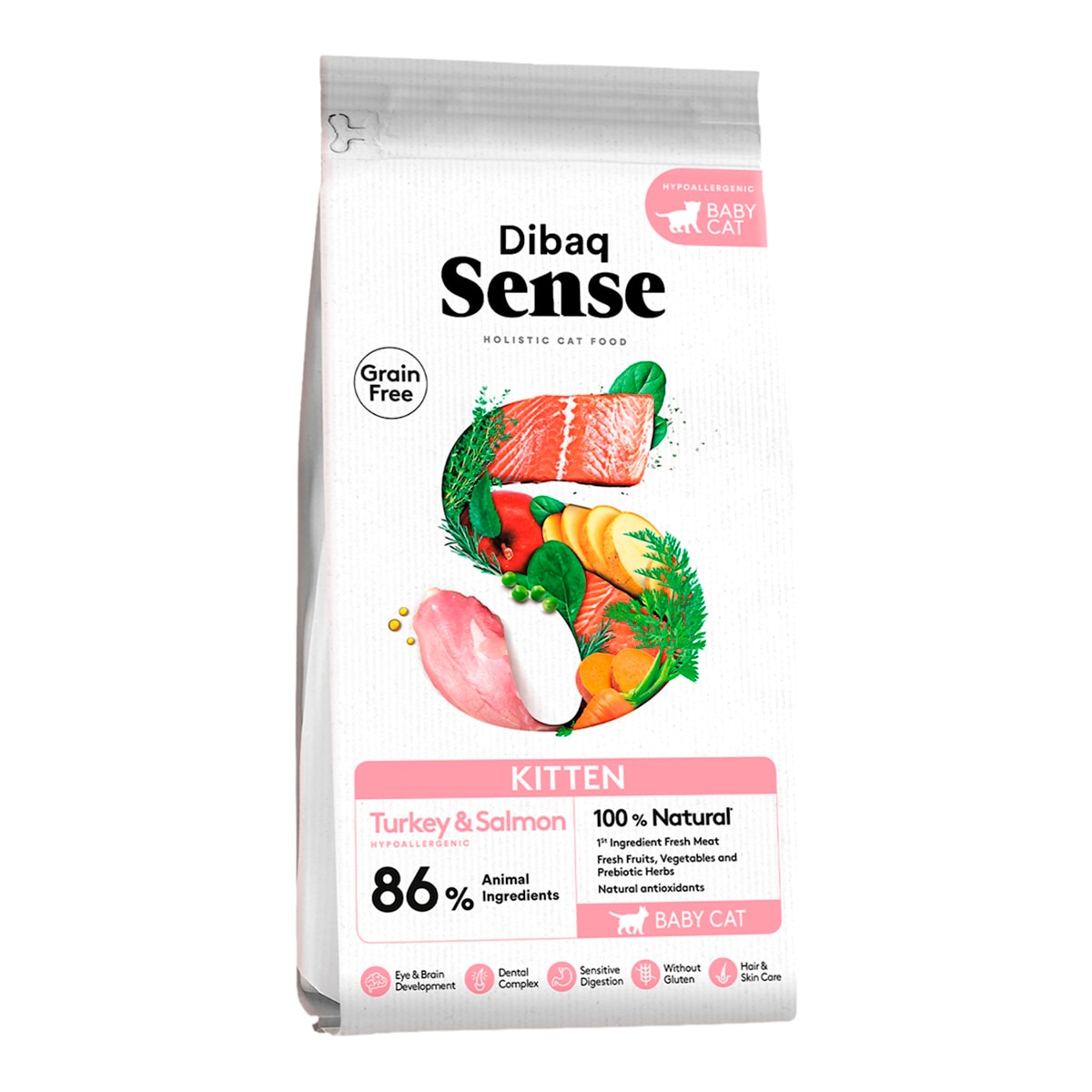 Imagen 0 de Pienso para gatitos Grain Free Dibaq Sense pavo