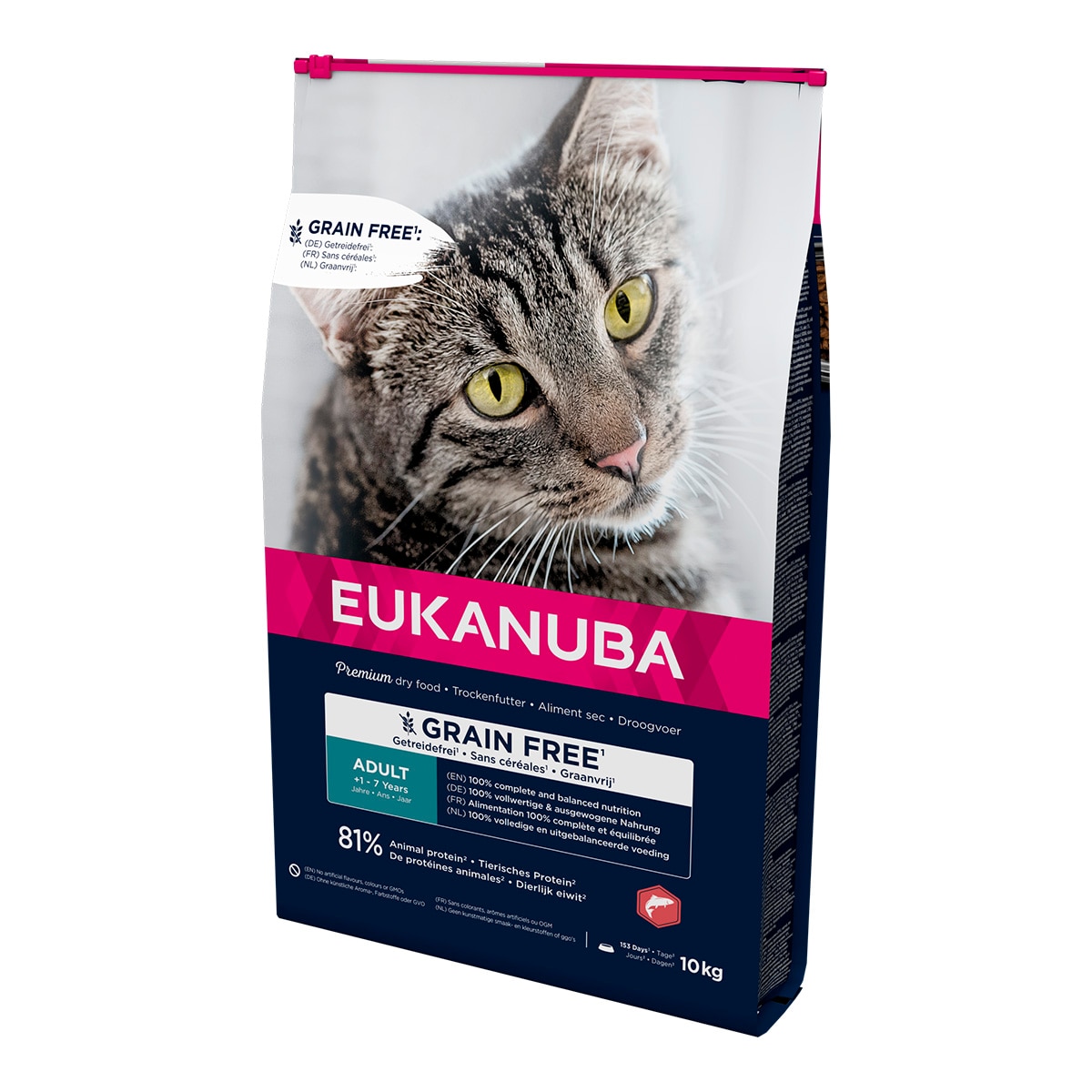 Imagen 1 de Pienso para gatos adultos sabor salmón Eukanuba 10 kg