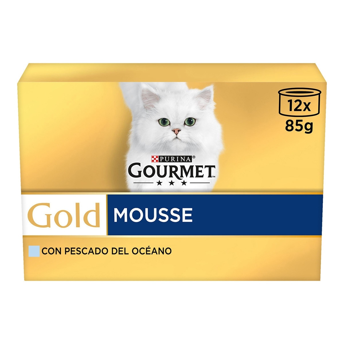 Imagen 0 de Comida húmeda para gatos adultos Gourmet Gold Mousse pescados del Océano