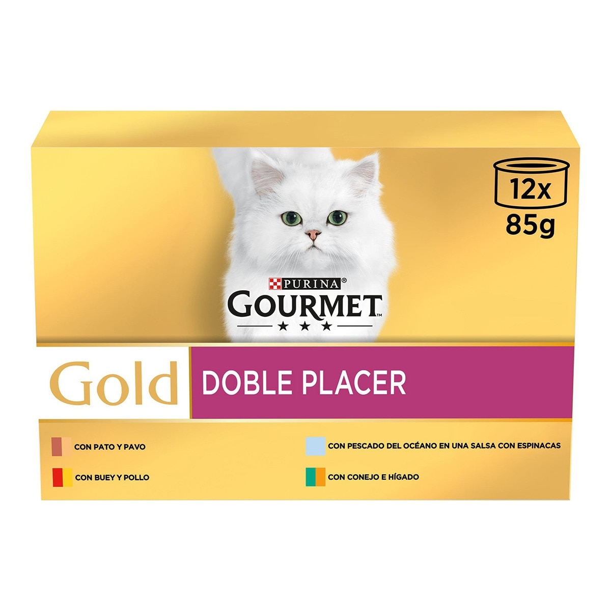 Gourmet Gold - Comida húmeda para gatos adultos Gourmet Gold Doble Placer Mix
