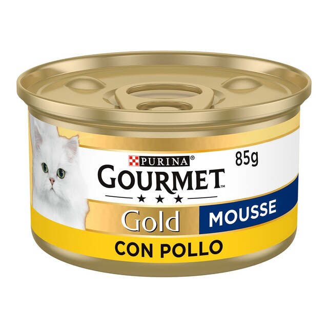 Imagen 0 de Comida húmeda para gatos adultos Gourmet Gold Mousse pollo 85 g
