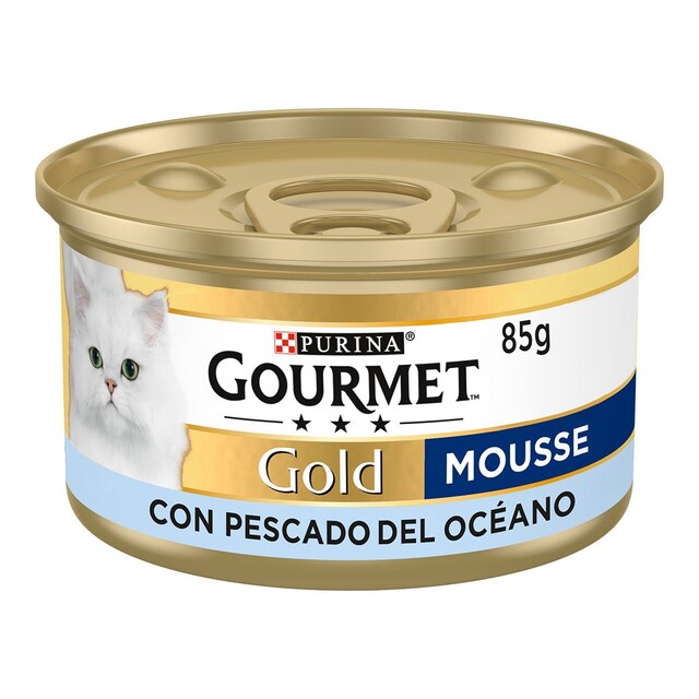 Imagen 0 de Comida húmeda para gatos adultos Gourmet Gold Mousse pescados del Océano