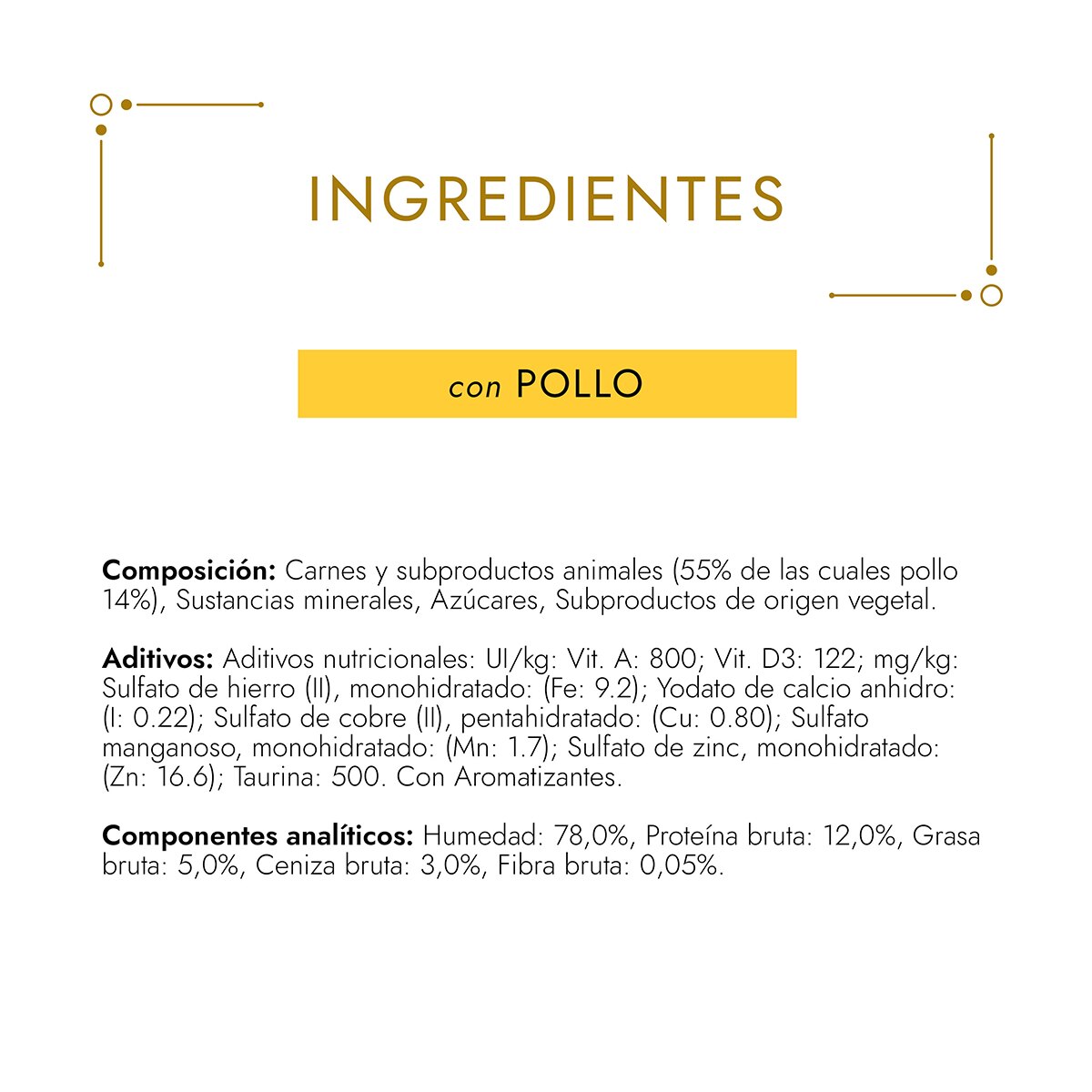 Comida húmeda para gatos adultos Gourmet Gold Terrine pollo 85 g 4