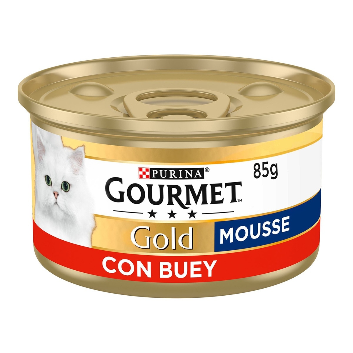 Imagen 0 de GOURMET Gold Mousse comida húmeda para gatos con buey lata 85 g