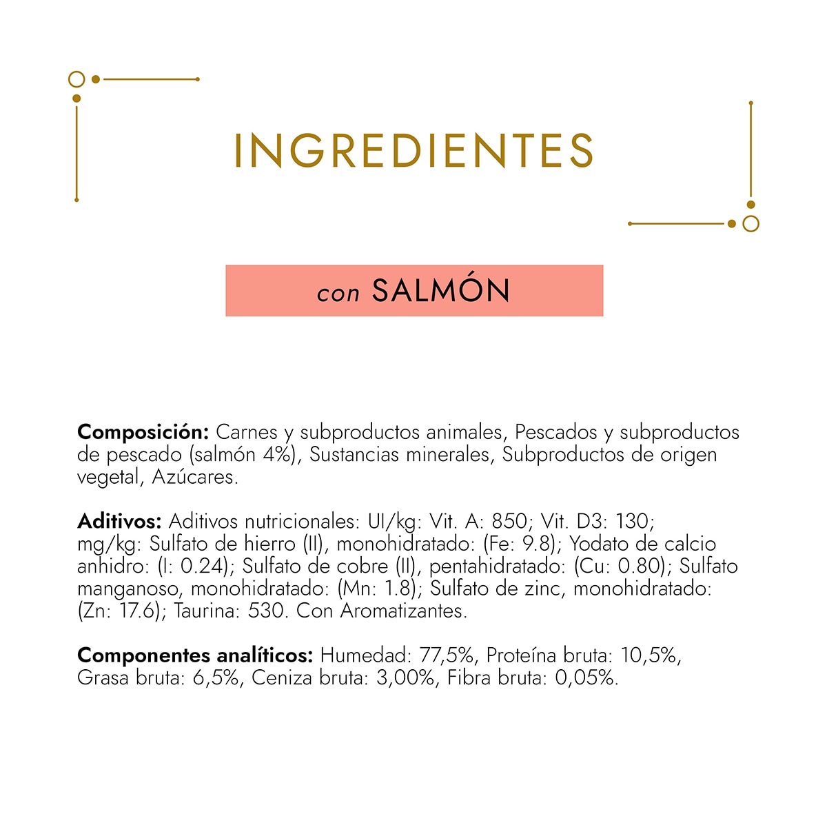 GOURMET Gold Mousse comida húmeda para gatos con salmón lata 85 g 4