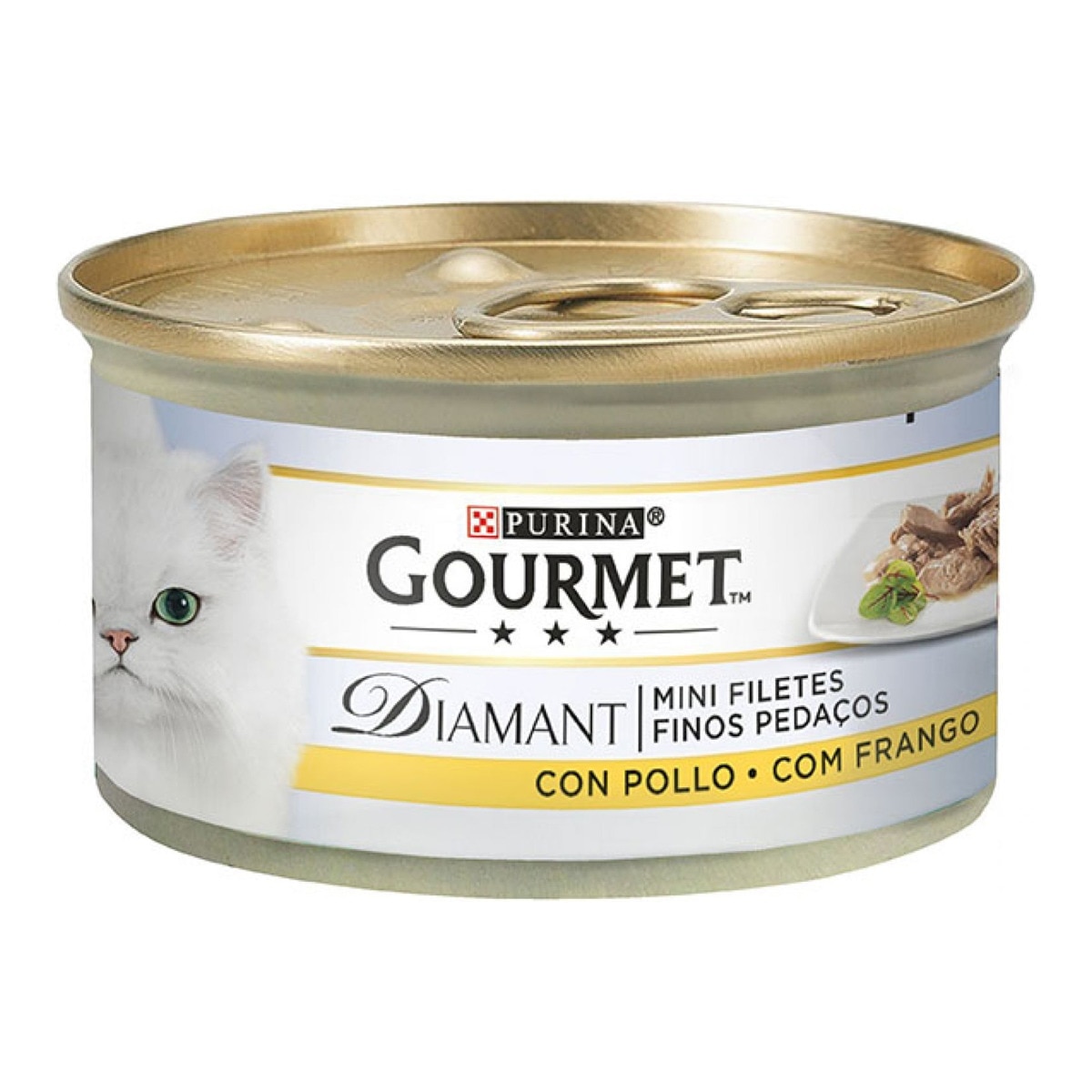 Gourmet Diamant - Comida húmeda para gatos adultos Gourmet Diamant Finas lonchas pollo en salsa 85 g