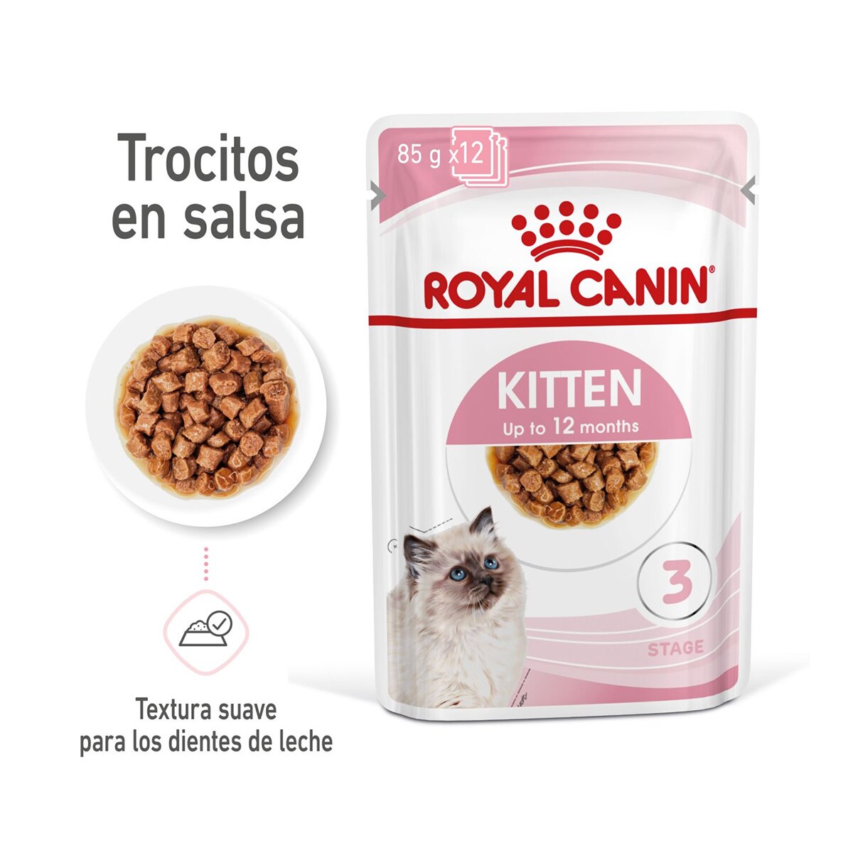 Comida húmeda para gatitos Royal Canin en salsa 85 g 2