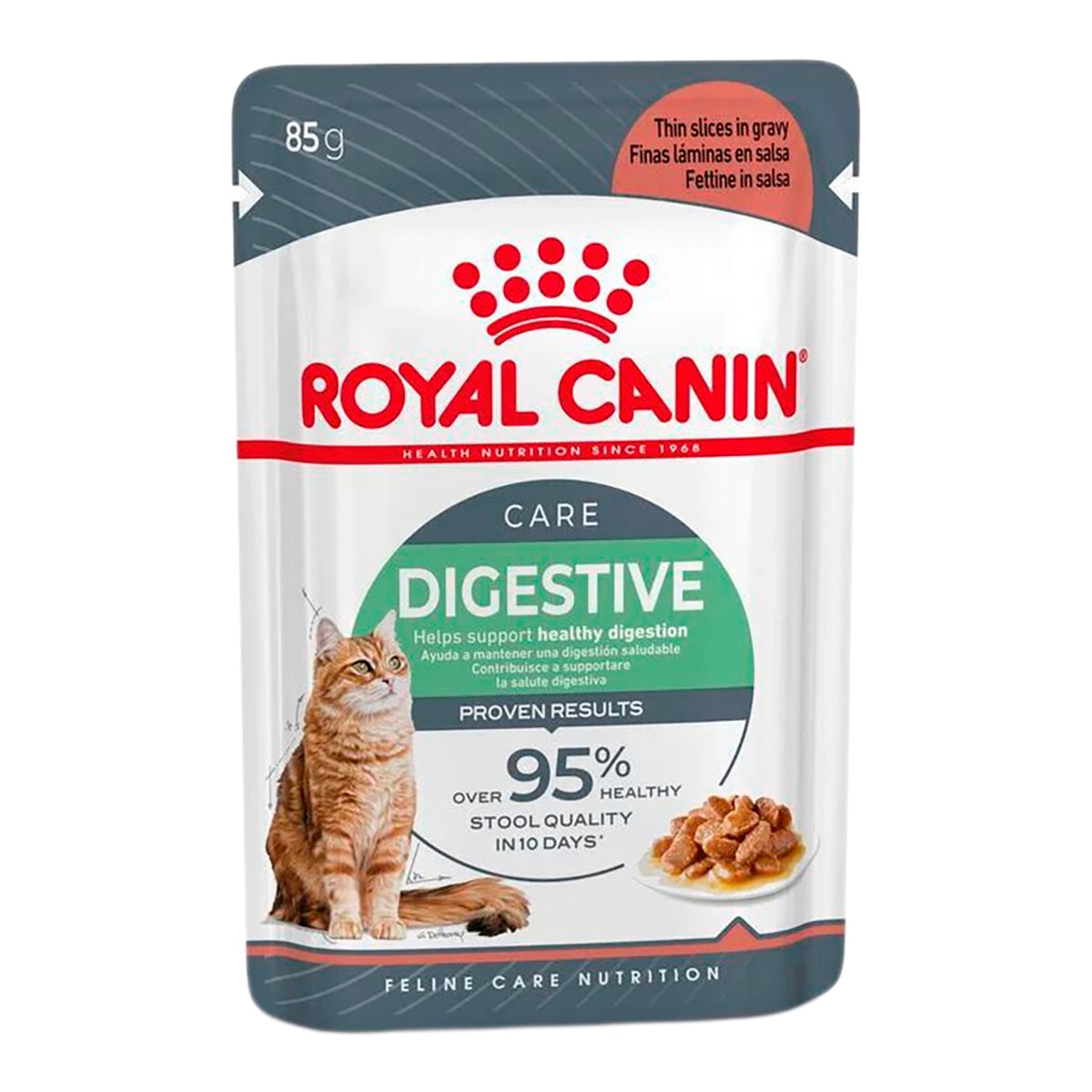 Comida húmeda para gatos adultos Royal Canin Digest Sensitive en salsa 85 g 1