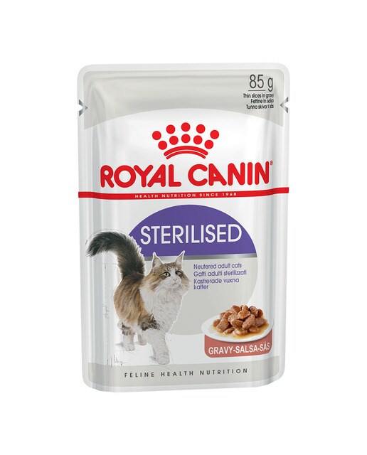 Imagen 0 de Comida húmeda para gatos adultos Royal Canin Sterilised en salsa 85 g