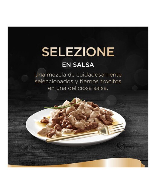 Comida húmeda para gatos adultos Sheba Selección de carnes en salsa 4 x 85 g 6