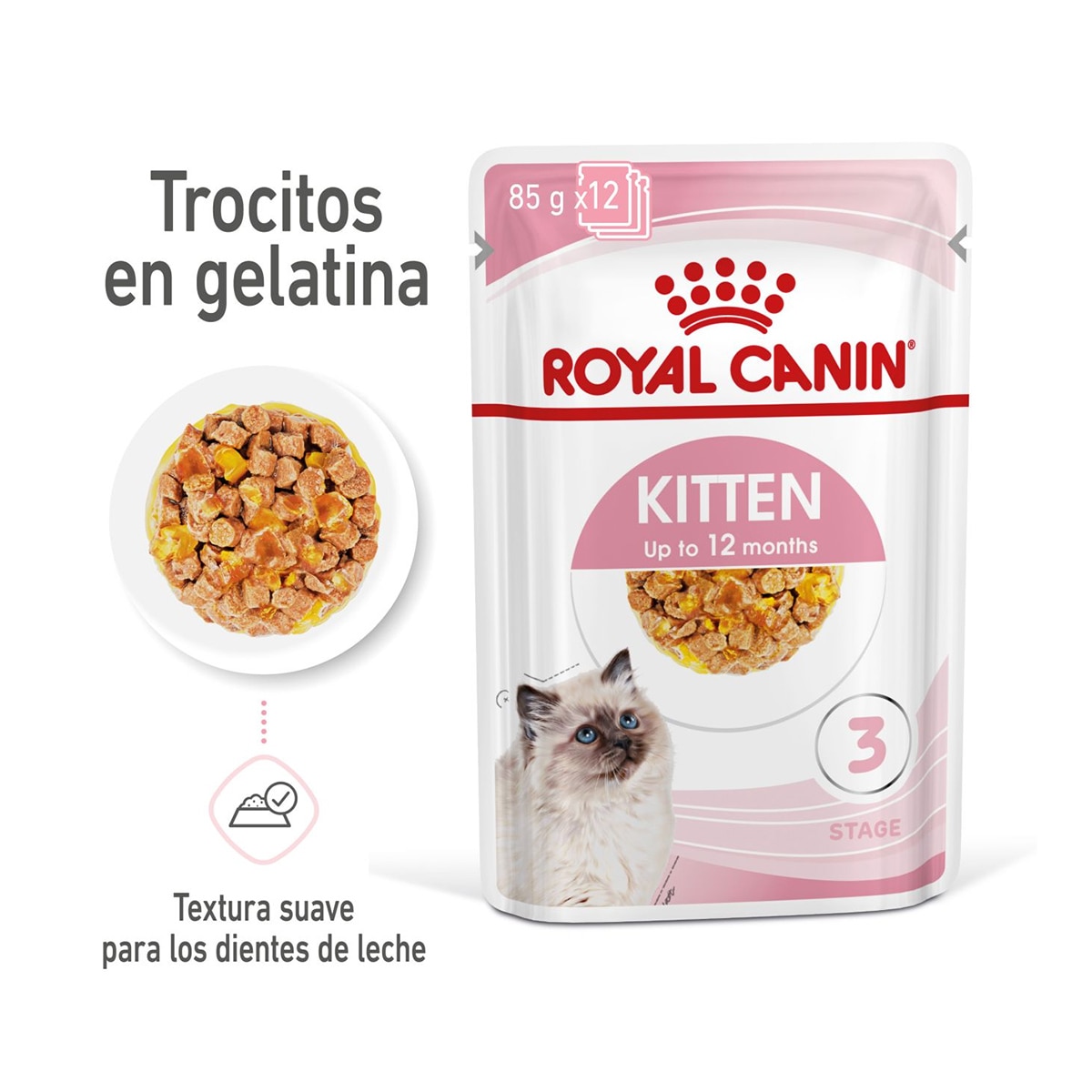 Comida húmeda para gatitos Royal Canin en gelatina 85 g 2