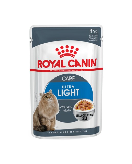 Royal Canin - Comida húmeda para gatos adultos Royal Canin Ultra Light en gelatina 85 g