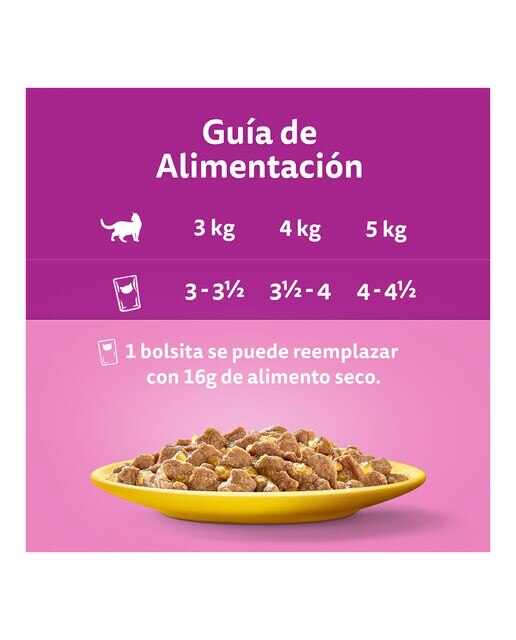 Comida húmeda para gatos sénior Whiskas Selección Aves 4 x 85 g 4