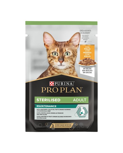 Purina Pro Plan - Comida húmeda para gatos adultos esterilizados Purina Pro Plan Maintenance pollo en salsa…