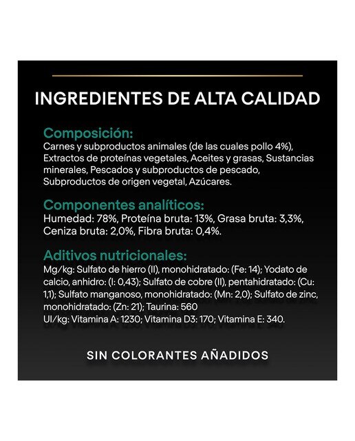 Comida húmeda para gatos adultos esterilizados Purina Pro Plan Maintenance pollo en salsa 85 g 5