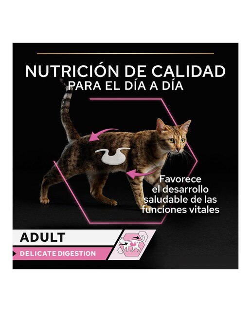 Comida húmeda para gatos adultos Purina Pro Plan Delicate Digestion pavo en salsa 85 g 2