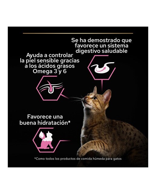 Comida húmeda para gatos adultos Purina Pro Plan Delicate Digestion pavo en salsa 85 g 3