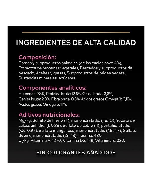 Comida húmeda para gatos adultos Purina Pro Plan Delicate Digestion pavo en salsa 85 g 5