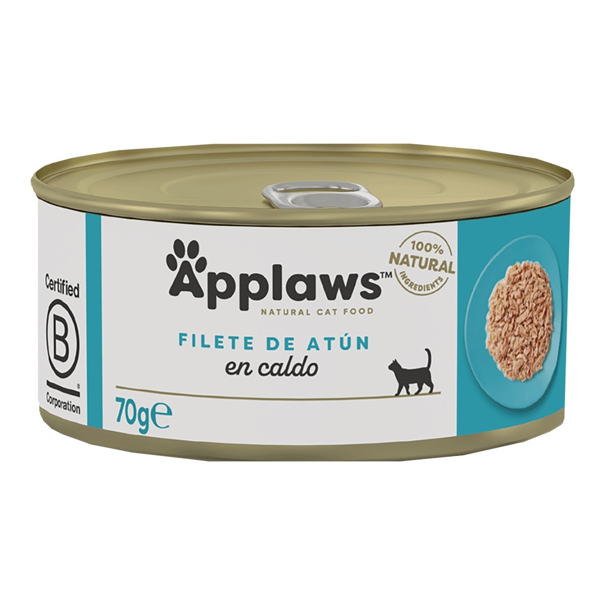 Imagen 0 de Comida húmeda para gatos adultos Applaws atún 70 g